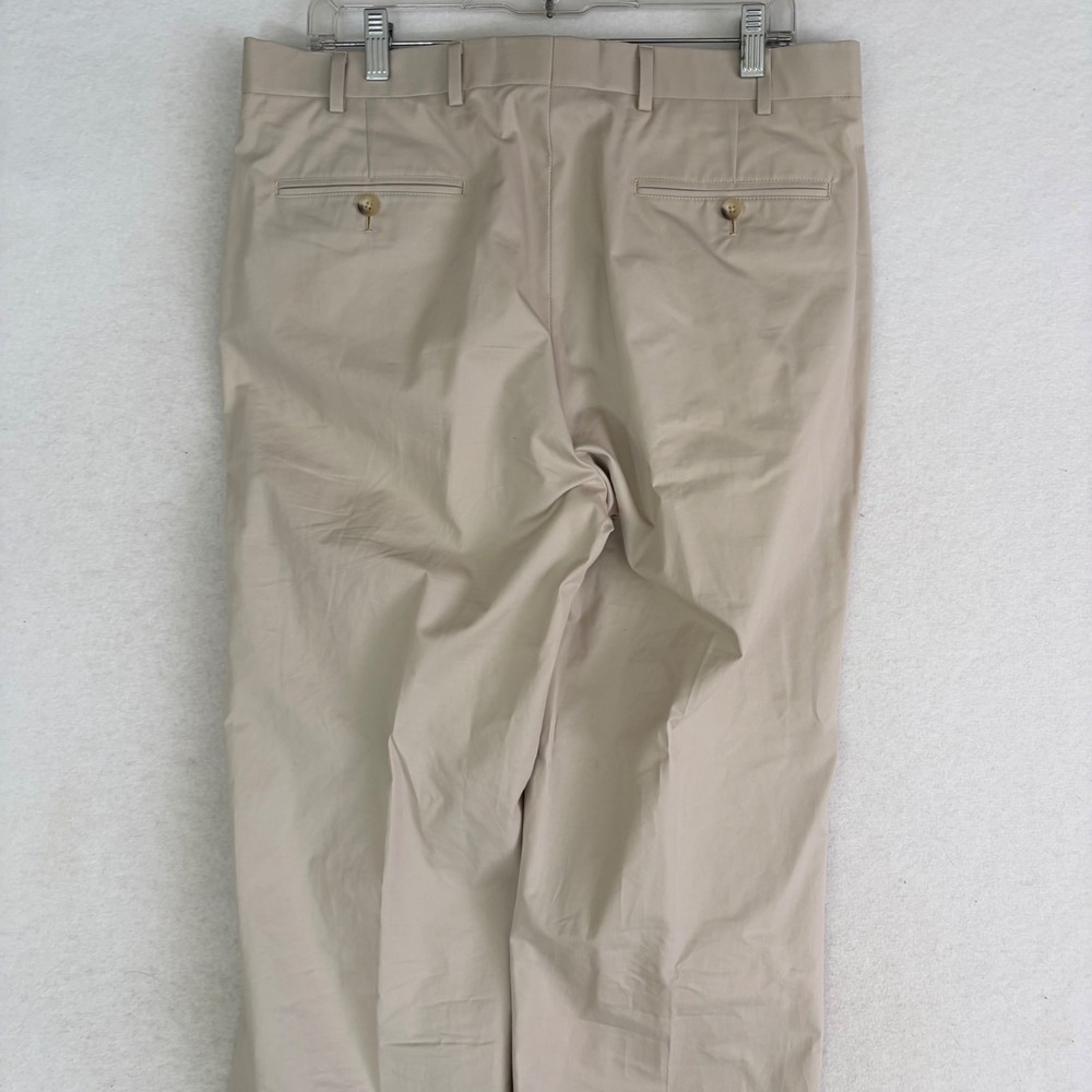 Brooks Brothers 1818 Fitzgerald Cotton Suit Mens 42L W34 Tan Beige 2pc Summer - Picture 9 of 13